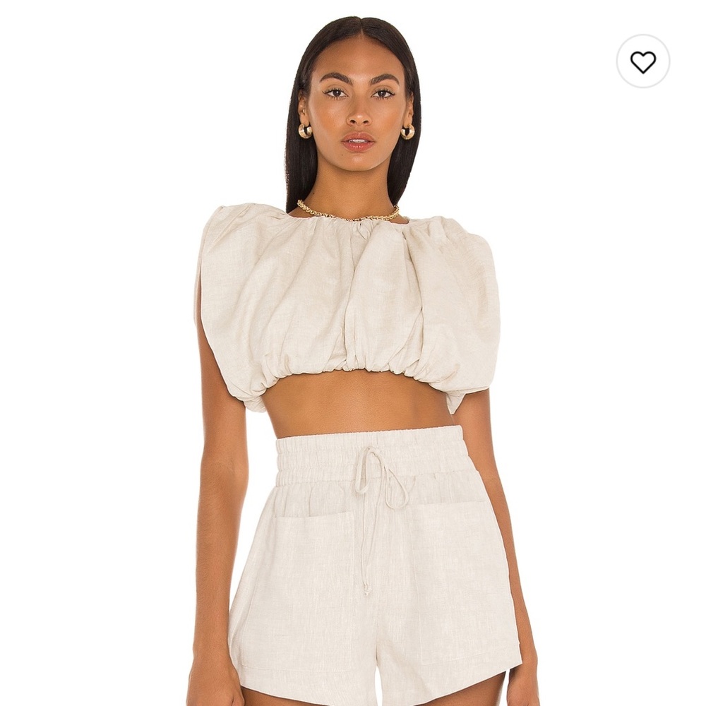 NONchalant Label Carol Bubble Crop Top